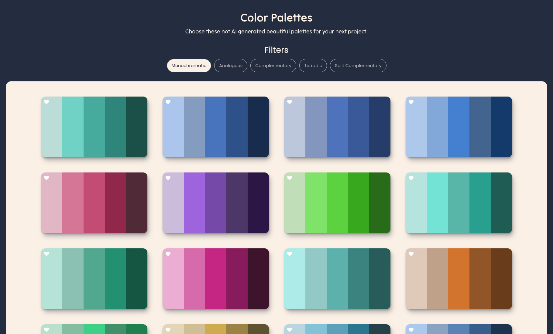 Inifnite Color Palettes with Intersection Observer API